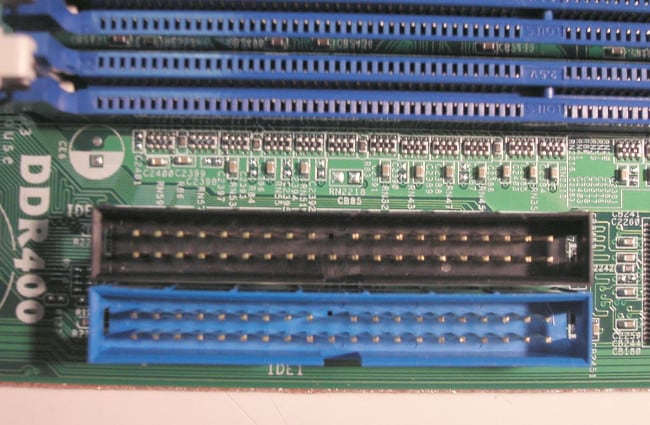 PATA sockets on the motherboard