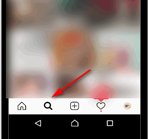Search on Instagram for another person