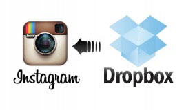 Photos on Instagram from a computer using Dropbox