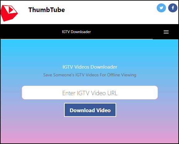 Service for downloading IGTV from Instagram