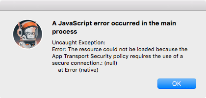 Error in the application Discord