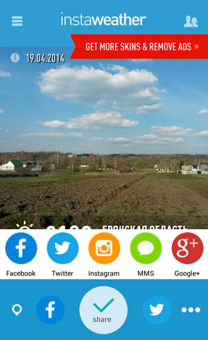 How to add weather to Instagram photos