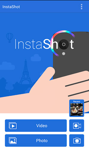 InstaShot first window