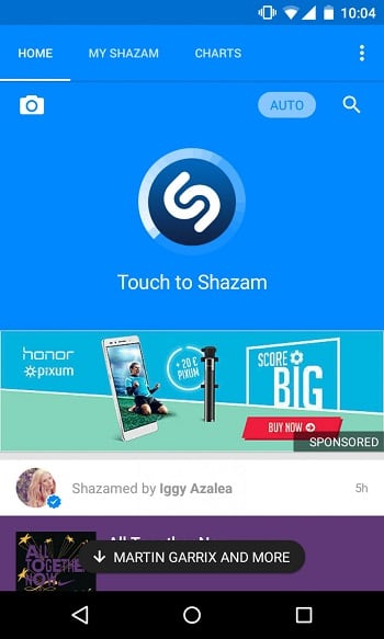 Using Shazam