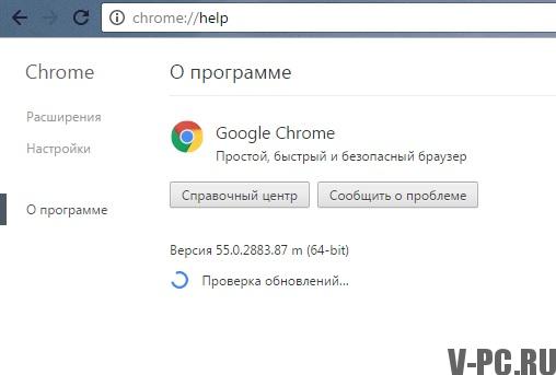 Google Chrome Browser Update