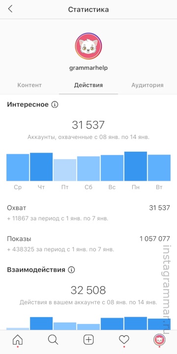 how to view statistics on instagram