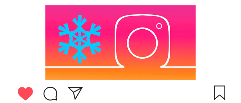 How to make snow on Instagram