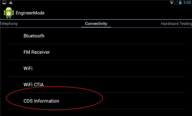 Where to change IMEI in the Android engineering menu