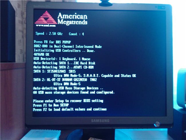 Please enter Setup to recover BIOS setting