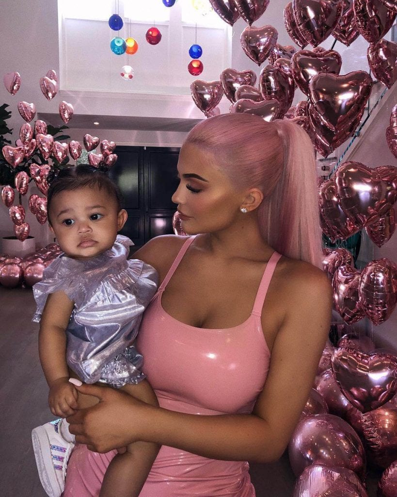 Kylie Jenner with daughter Stormy Instagram