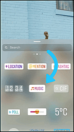 Add music to Instagram with iOS