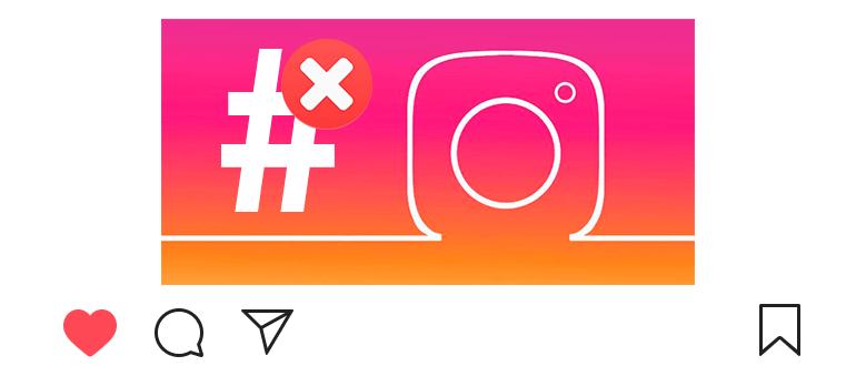 Forbidden hashtags on Instagram